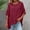 Wine, variant on Zedker Tops for Women Summer Casual Crewneck Batwing Half Sleeve T-Shirts Solid Color Loose Fit Cute Basic Flowy Tops Tees Blouses Black XXXL