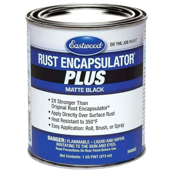 Eastwood Encapsulateur Noir Mat Antirouille Plus Pinte Longue Durée Fini Durable Résistant à la Chaleur