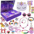thumbnail image 5 of Calendario de Adviento de Navidad, caja de regalo para niñas, niños, bricolaje, joyería, horquilla, juguete, calendario de cuenta regresiva de 24 días, regalos de Navidad de Año Nuevo 2024, 5 of 5
