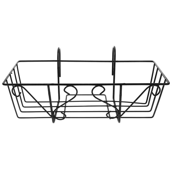 Iron Flower Stand Holders Wicker Tiered Coat Hanger Pot Plant Black