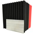 thumbnail image 1 of Panel insonorizado HPKL9999 de 30 x 30 x 2,5 cm, negro y rojo, paquete de 12, 1 of 5