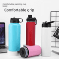 thumbnail image 2 of Hervidor deportivo de acero inoxidable, portátil, de gran capacidad, con espacio para calentar el agua, taza de doble capa, 2 of 4