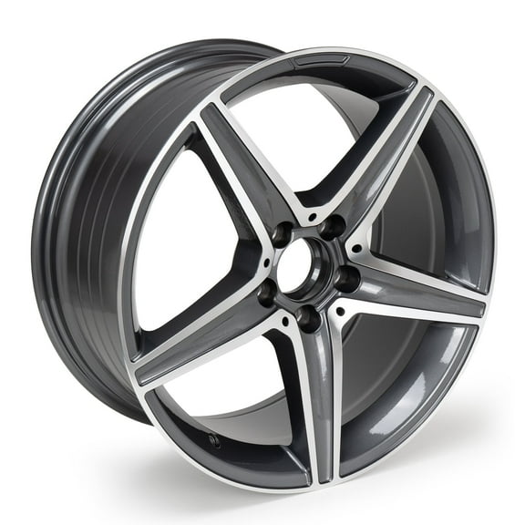18" Wheel Rim for Mercedes Benz C300 C350 E400 E550 CLA250 Grey Car Rim 18x8.5-inch