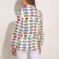 thumbnail image 2 of Whole Alphabet Abc Monogram Hand Drawn Colorful Long Sleeve Blouse Woman Streetwear Casual Shirts Summer Oversize Woman Streetwear Clothing Birthday Present, 2 of 7