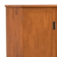 thumbnail image 5 of Simpli Home Draper SOLID HARDWOOD and Rubberwood 50 inch x 17 inch Rectangle Mid Century Modern 3 Door Sideboard Buffet in Teak Brown, 5 of 15