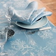 thumbnail image 2 of Garnier-Thiebaut Tablecloth Mille Coraux Ocean 71" Square, 2 of 2
