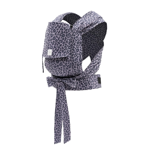 Portabebés Stokke Limas, color lila leopardo (OCS), portabebés con media hebilla para recién nacidos, tres opciones de transporte, seguro desde el nacimiento y hasta 33 libras