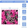 thumbnail image 4 of Coolnut 2 Pack Pink Leopard Pure Cotton Washcloths 12 x 12 Inch Reusable Absorbent Soft Cotton Face Towels Fingertip Towels Set for Gym Towels,Hotel and Spa Wash cloth, 4 of 7
