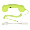 thumbnail image 2 of Combiné de Téléphone Cellulaire§combiné de Téléphone pour Cellulaire§compliqué de Téléphone Rétro§récepteur de Téléphone Rétro§combiné pour Mobile§combiné Rétro 3,5 mm Combiné de Téléphone Cellulaire USB‐C Anti‐radiation, 2 of 8