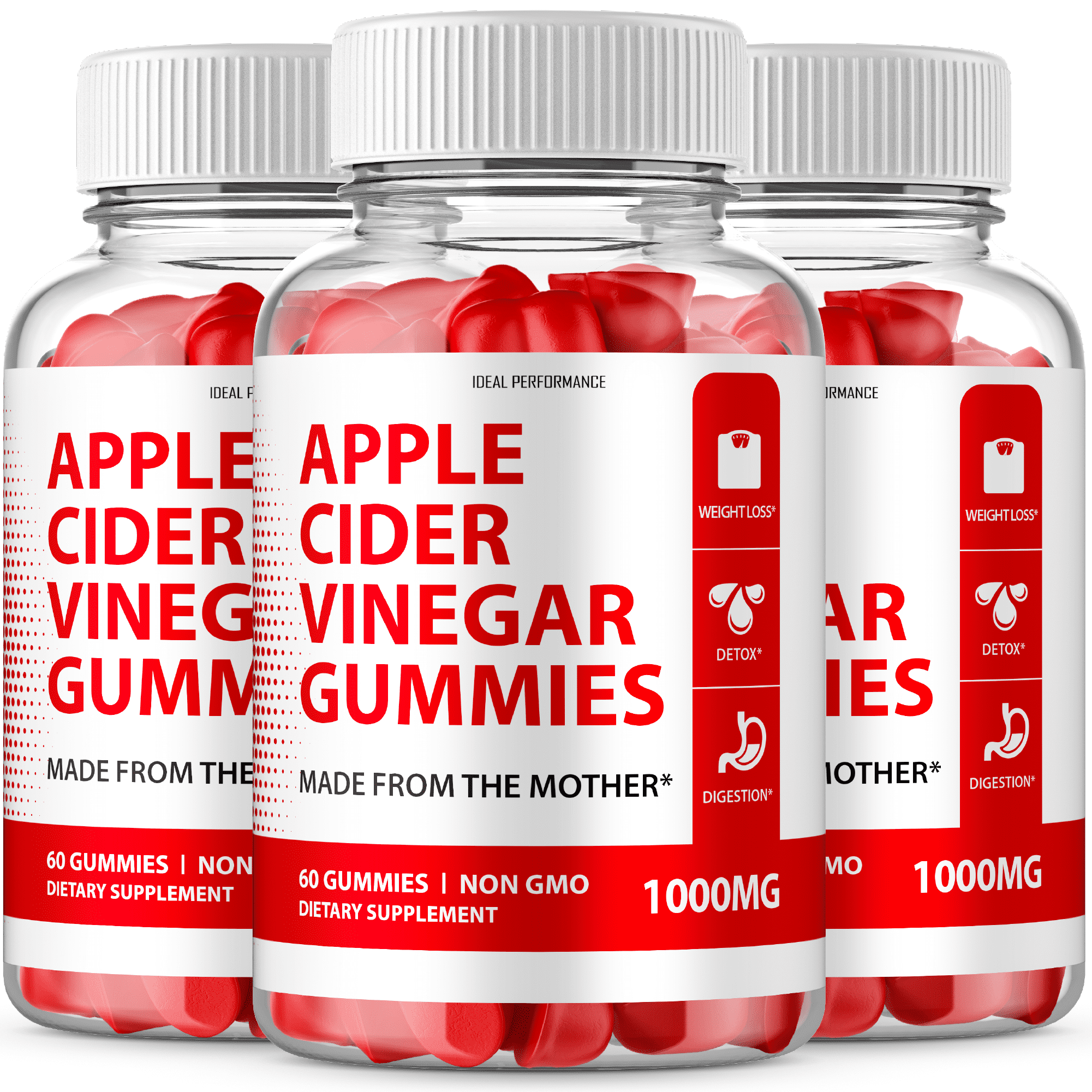 ACV Gummies 1000mg Apple Cider Vinegar with the Mother Digestion Gummy