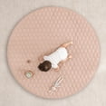 thumbnail image 3 of Comfy Cubs Premium Play Mat, Round (Large) 60" - Kids & Toddler Play Mat Non-Slip Bottom - Blush, 3 of 7