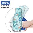 thumbnail image 6 of 40oz Cute Ocean Life Turtle Stainless Steel Flip Straw Tumbler Spill Proof Travel Cup Double Wall Vacuum Insulated Coffee Mug with Top Handle, 6 of 6