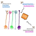 thumbnail image 3 of Manitas Pegajosas Amazaque Juguetes Divertidos Elásticas y Viscosas se Pegan en Superficies verde Unitalla Kit con 24 piezas, 3 of 5