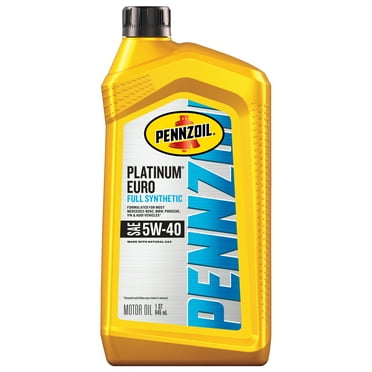Pennzoil Platinum Euro Full Synthetic 5W-40 Motor Oil, 1 Quart