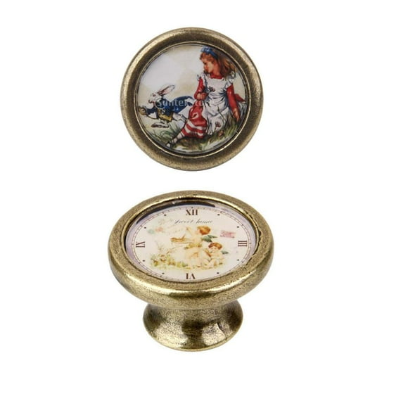 Par De Puertas De Armario De Estilo Retro Armarios De Puertas De Armario es De Decorativa Sunnimix Perilla decorativa para muebles