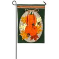 thumbnail image 1 of Evergreen Pumpkin Duo Burlap Garden Flag, 12.5 x 18 inches, 1 of 1