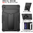 thumbnail image 2 of Dteck Case for Samsung Galaxy Tab A8 10.5 inch 2022 SM-X200/X205/X207, Shockproof Drop Proof Kickstand Hybrid Rugged 3-Layer Protection Cover for Galaxy Tab A8 10.5” X200 X205 X207,Black, 2 of 4