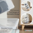 thumbnail image 4 of Stackable Plastic Storage Shoebox, BPA-Free Nestable Container with Latching Lid to Organize Shoes, See-Through Box for Home and Office, Multi-Purpose Clear Bins (12 Pack 6 Quart), 4 of 4