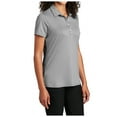 thumbnail image 4 of Yellow Rooster Womens 4 Button Gingham Polo Shirt Black/ White L, 4 of 7
