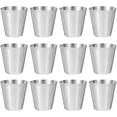 thumbnail image 1 of NUOBESTY 12 Pcs Verres à Shot en Acier Inoxydable Petits Verres à Boire pour Vin Sauce (30ml), 1 of 8