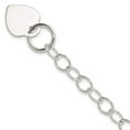 thumbnail image 4 of 925 Sterling Silver Toggle Link Heart Bracelet, 4 of 5