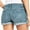 Sky Blue, variant on Aayomet Shorts For Women Women's Jean Shorts Frayed Raw Hem Ripped Denim Shorts for Women Black,L
