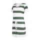 thumbnail image 3 of Yotyukeb - Vestidos para mujer, moda informal, cuello en V, manga corta, tirantes, espalda abierta, vestido estampado sexy - Verde M, 3 of 6