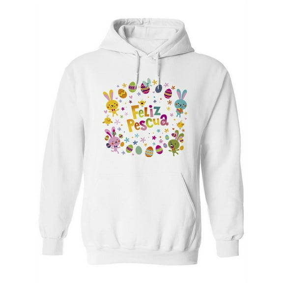 Feliz Pascua Design Hoodie Women -Image by Shutterstock, Female Large