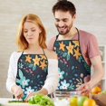 thumbnail image 5 of Pioneer Flower Floral Print Pattern Apron-Garden Aprons for Women with Pockets-Cotton Linen Waterproof Kitchen Cooking Gardening Aprons Adjustable for Kitchen,Cooking,BBQ and Salon 33x27 Inch, 5 of 7