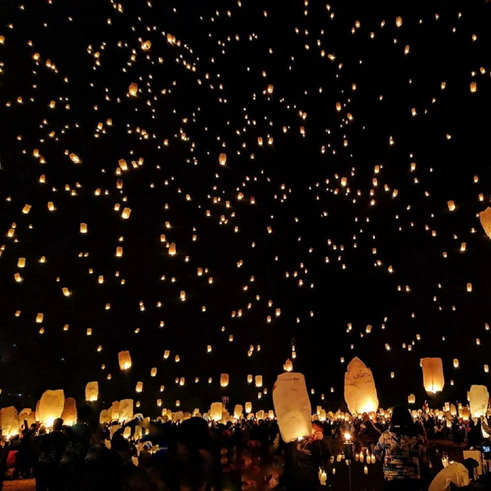 Chinese Paper Lanterns,30 Pack Chinese Lanterns, Paper Lanterns for Weddings, Birthday Party, New Years, Festival(White)