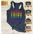 thumbnail image 2 of S4E Women's Pride Gay LGBTQ Rainbow Racerback Slim Fit Large Navy, 2 of 4