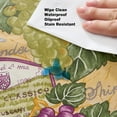 thumbnail image 6 of Colorful Wine Cellar and Grape Theme 52 x 70 inch Rectangle Flannel Backed Vinyl Dining Tablecloth, 6 of 9