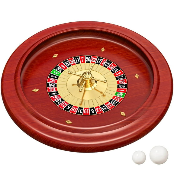 Russian Wooden Roulette Game,11Inch Roulette Wheel Set, Casino Gaming Table, Roulette Game