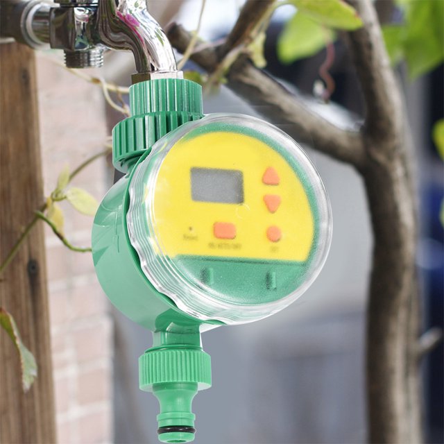 Temporizador De Agua, Temporizador De Riego Con Batería Digital LCD Ajustable Para Invernadero Para Rociadores De Césped Higoodz Irrigation Controller