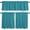 Deep Sea Teal, variant on Burnt Orange Kitchen Curtains Set, Tier Curtain 24 Inches Length, Rustic Farmhouse Solid Color Fall Window Treatment Valance and Tiers Set Decor for Living Room/Bedroom