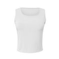 thumbnail image 4 of Drses Women's Tank Tops Women's Spring/Summer Leisure Fashion Solid Color Round Neck Sleeveless Back Womens Summer Tops, 4 of 6