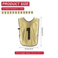 thumbnail image 2 of Uxcell Soccer Training Vest, Team Sports Pinnies Reversible Numbered Soccer Practice Pennies X-Large Gold, 2 of 7