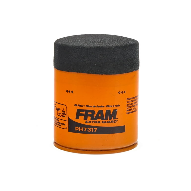 FRAM Extra Guard Oil Filter, PH7317, 10K Miles, Replacement Oil 