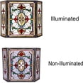 thumbnail image 2 of RADIANCE Goods Tiffany-Style 3pcs Folding Victorian Fireplace Screen 44" Wide, 2 of 3