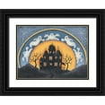 thumbnail image 1 of Lewis, Kim 14x11 Black Ornate Wood Framed with Double Matting Museum Art Print Titled - Haunted House, 1 of 4
