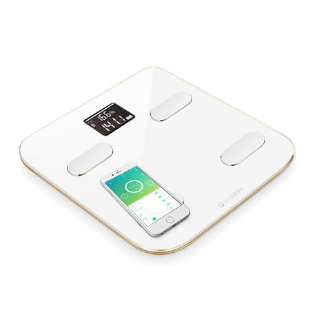 #1 Smart Scale Brand--Yunmai Color FDA Listed 2 Million Users Bluetooth Body Fat Scale & Body Composition Monitor with Free Fitness App and Extra Large