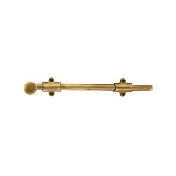 Emtek 8511US7 6 in. Surface Bolt with 3 Strikes, French Antique Brass
