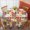 Pioneer Flower Floral, variant on Pioneer Flower Floral Print Pattern Round Tablecloth 70"x70", Wrinkle Resistant Wipeable Table Cover for Kitchen Dining Room Picnic Patio and Party