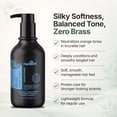 thumbnail image 2 of Herbishh Blue Conditioner for Brassy, Orange & Brunette Hair Treatment (500 ml), Color Depositing & Toning Conditioner for Blonde, Silver, Gray & Color Treated Hair, Moisturizing Formula, 2 of 7
