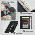 thumbnail image 4 of Leather Notebook with Pen Holder Writing Notepad Includes 100 Pages Lined Journal Dogs and Doghouses, 4 of 6