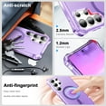 thumbnail image 5 of for Samsung Galaxy S25 Ultra Magnetic Case, Support Mag-Safe Charging, Anti-Fingerprint Slim Shockproof Rugged Wave Edge Frame Design Phone Case Cover for Samsung Galaxy S25 Ultra, Purple, 5 of 6