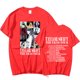 thumbnail image 1 of Taylor Swift The Eras Tour International Herr Dam kort T-shirt rund krage printed Red, 1 of 1