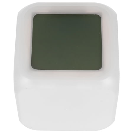 ETHZZLE LCD Alarm Clock, White, Calendar, Temperature, 99 Min Countdown, Daily Use - 2 e 2123 d 7