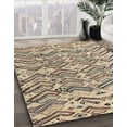 thumbnail image 2 of Ahgly Company Indoor Round Abstract Brown Abstract Area Rugs, 7' Round, 2 of 6