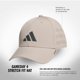 thumbnail image 2 of Gorra adidas Gameday Structured Stretch Fit Wonder Beige/Gris, 2 of 6
